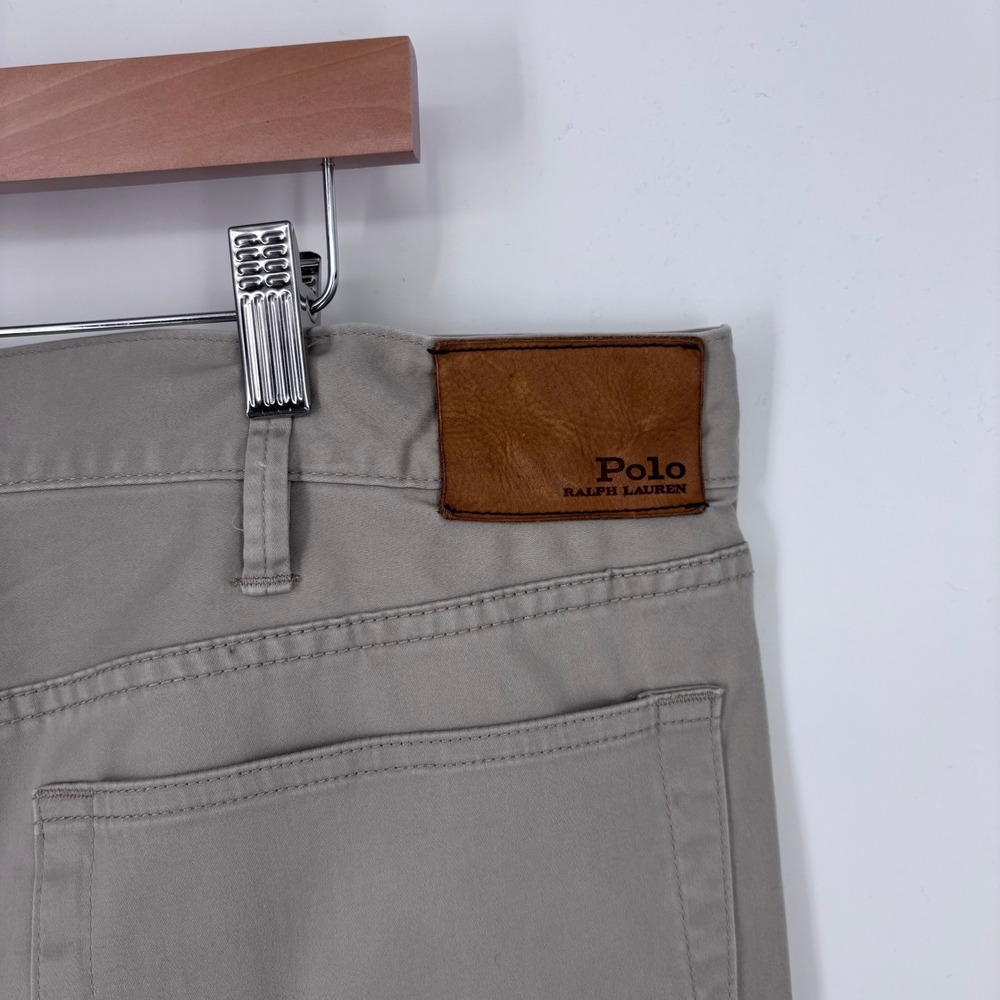 Polo Ralph Lauren 5 Pocket Chino Pants Mens 40x31 (Tag 40x32) Khaki Stretch Prep - Picture 6 of 11